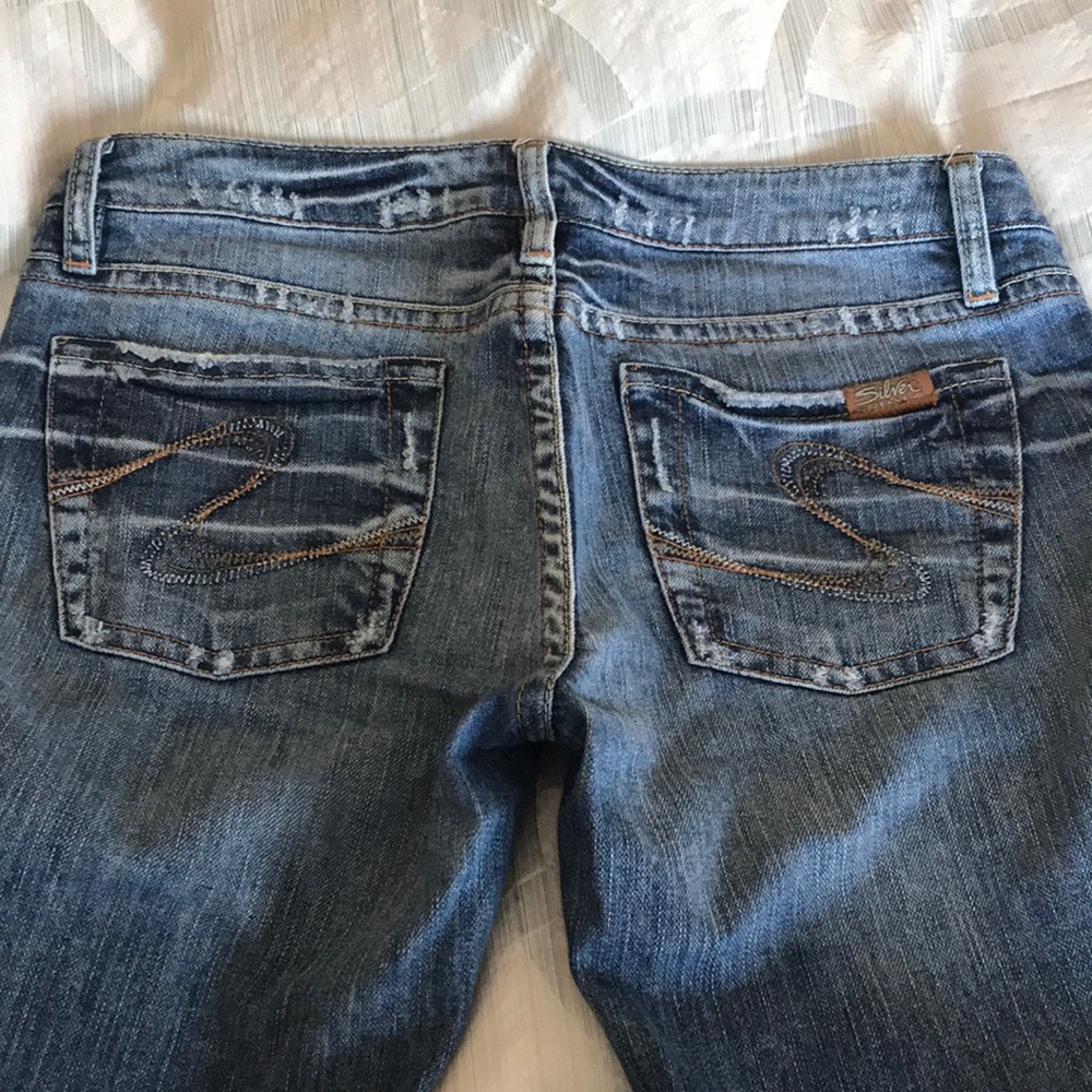 Silver straight cut jeans - Picture 3 of 4